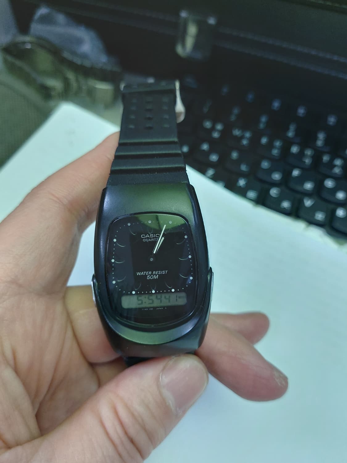 카시오 블랙 빈티지 전자 손목시계 상품이미지1