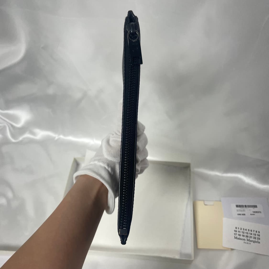 메종 마르지엘라 블랙 레더 파우치 클러치 풀구성 상품이미지6