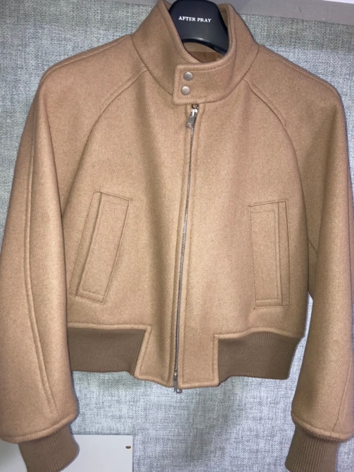 (풀구성) 애프터프레이 리가즈 울 해링턴 베이지 상품이미지1