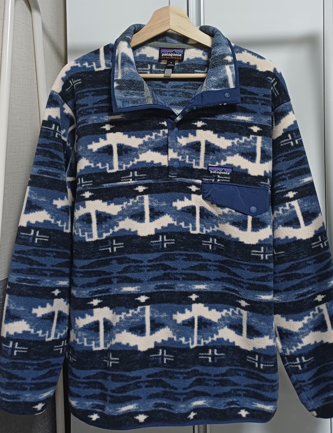 🇳🇮 [M] 파타고니아 신칠라 스냅티 세퍼드 니트 / 스톤 블루 상품이미지3