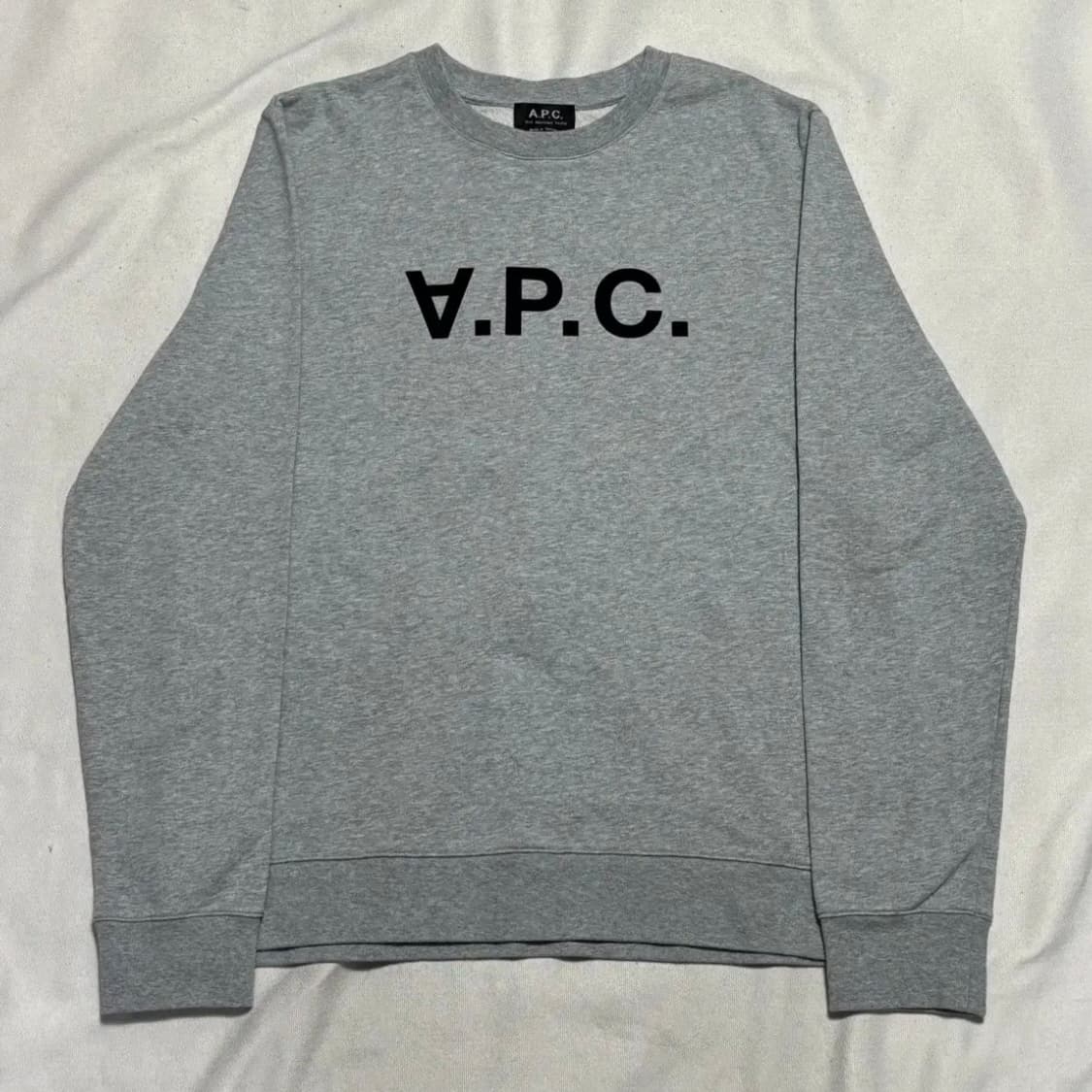 아페쎄 APC 로고 그레이 맨투맨 상품이미지2