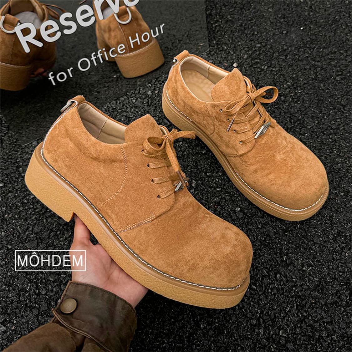 [premium] 앤더슨 라운드 더비 스웨이드 구두 상품이미지8