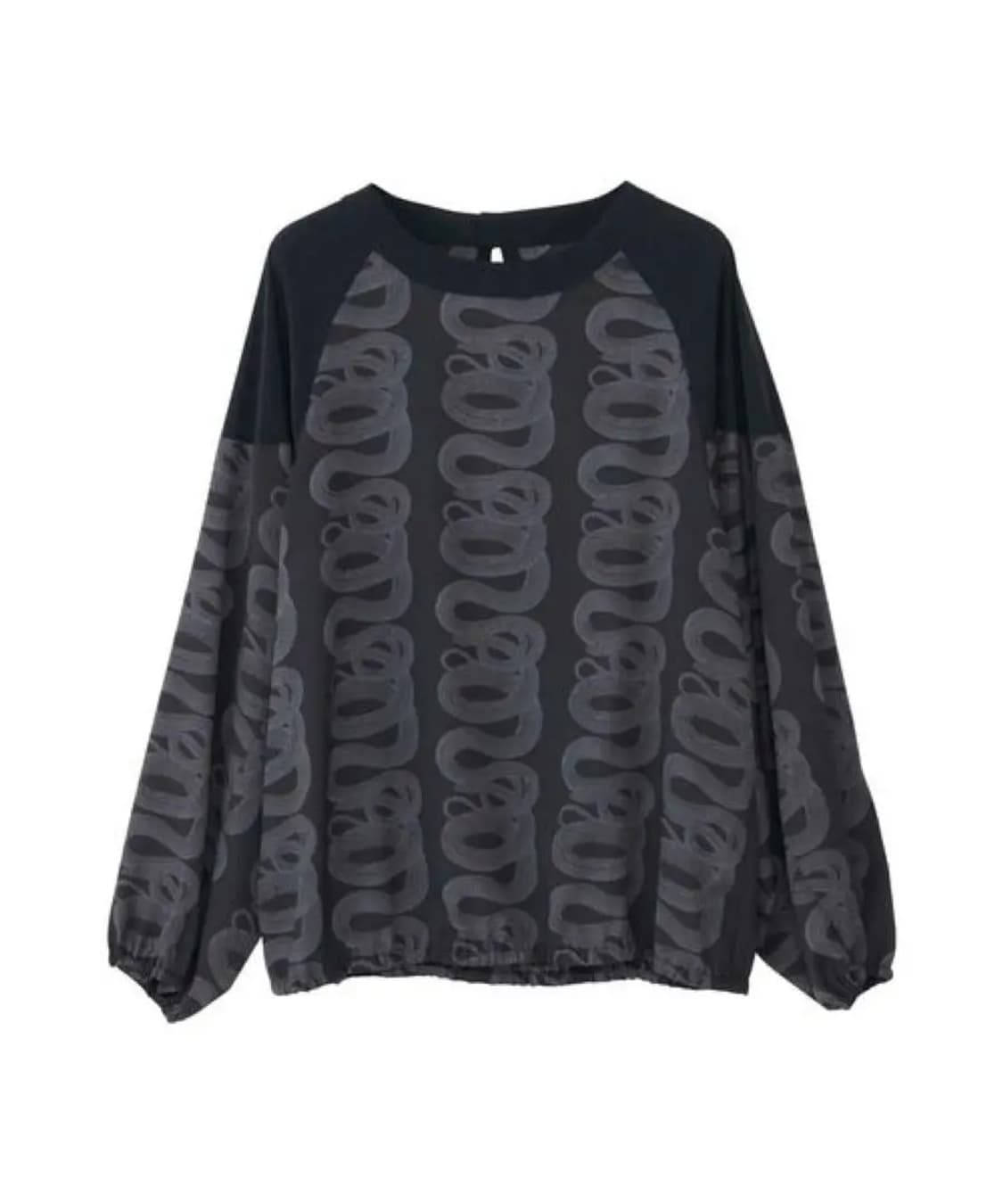 Hysteric glamour - 스네이크 루프 패턴 롱슬리브 탑 상품이미지1