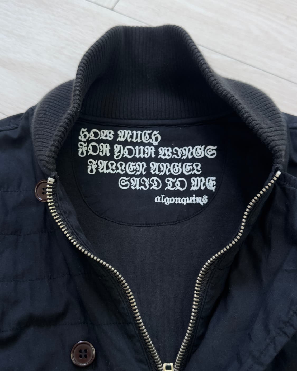 [algonquins] black cotton blouson 상품이미지9