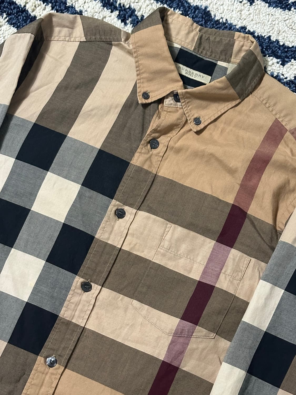 버버리 체크 셔츠 사이즈M (남성 100) 상품이미지2