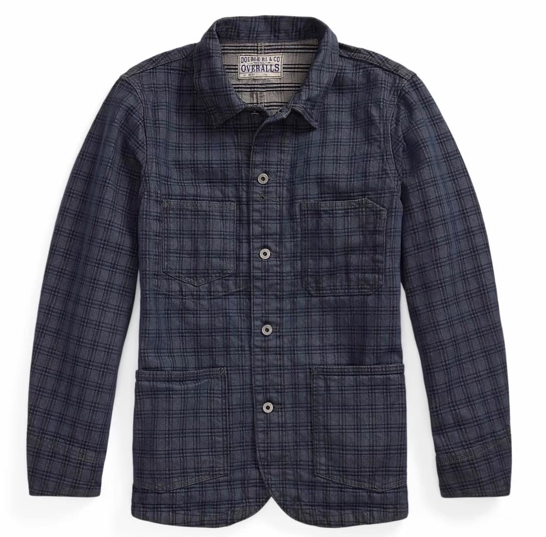 더블알엘 rrl 플래드 자카드 데님 자켓 L 상품이미지1