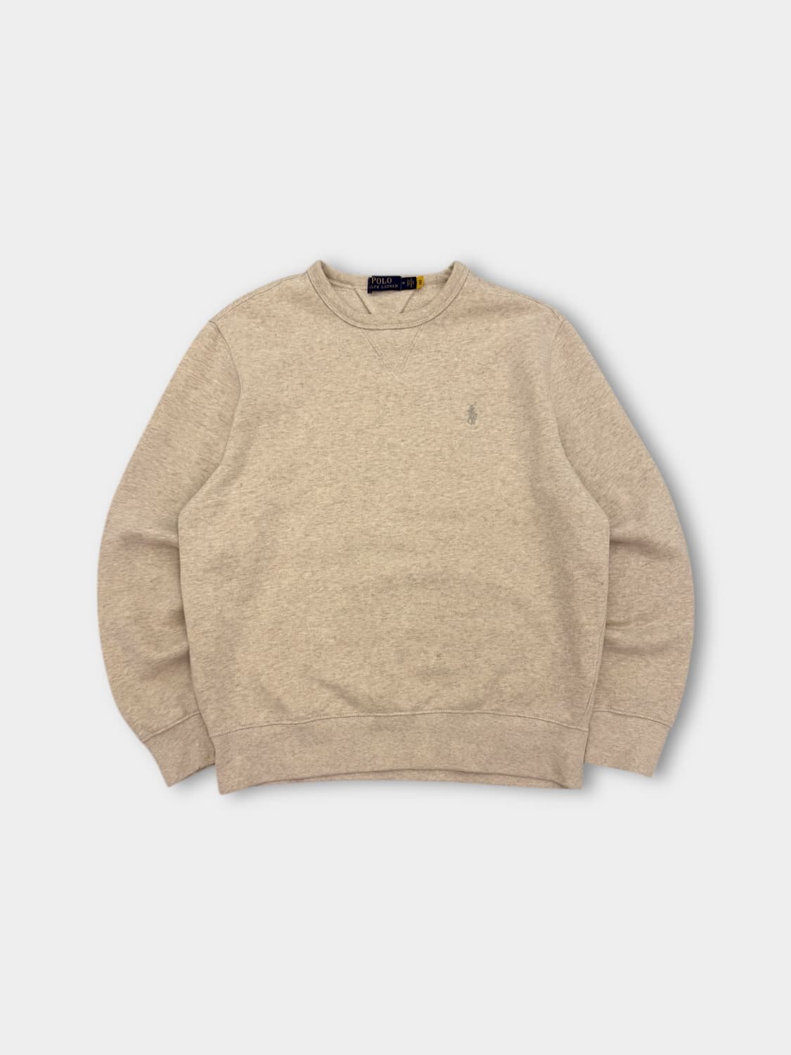 폴로 랄프로렌 루즈핏 신형 QR라벨 오트밀 베이지 스웻셔츠 상품이미지1