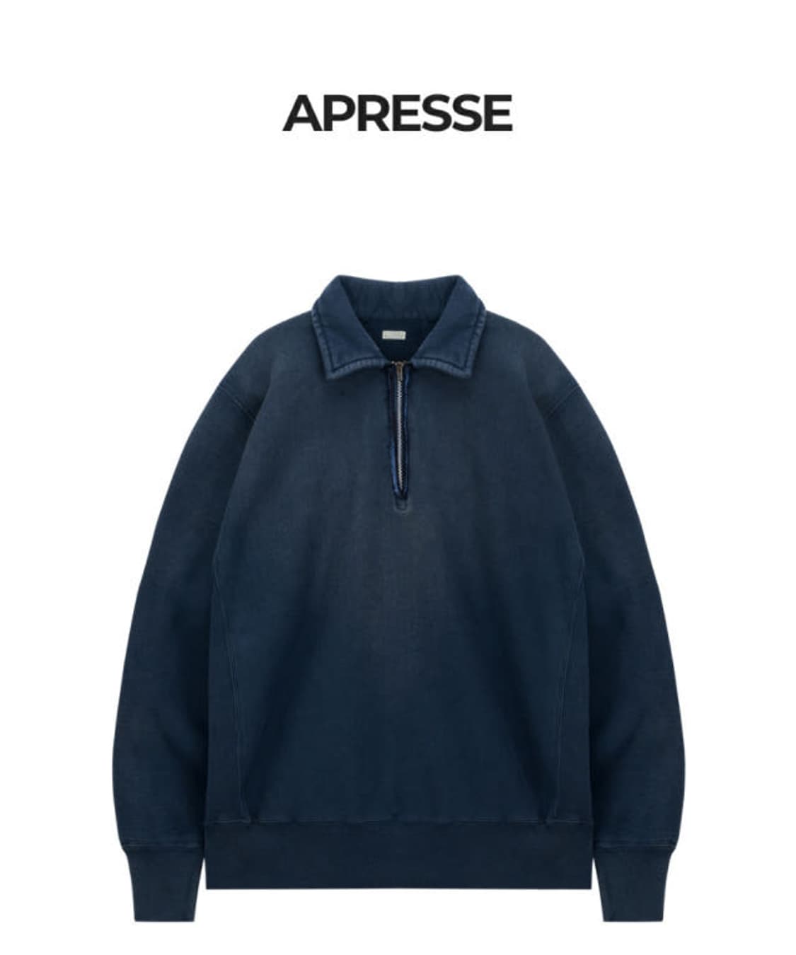 로컬스온리 하프집업 네이비 상품이미지6