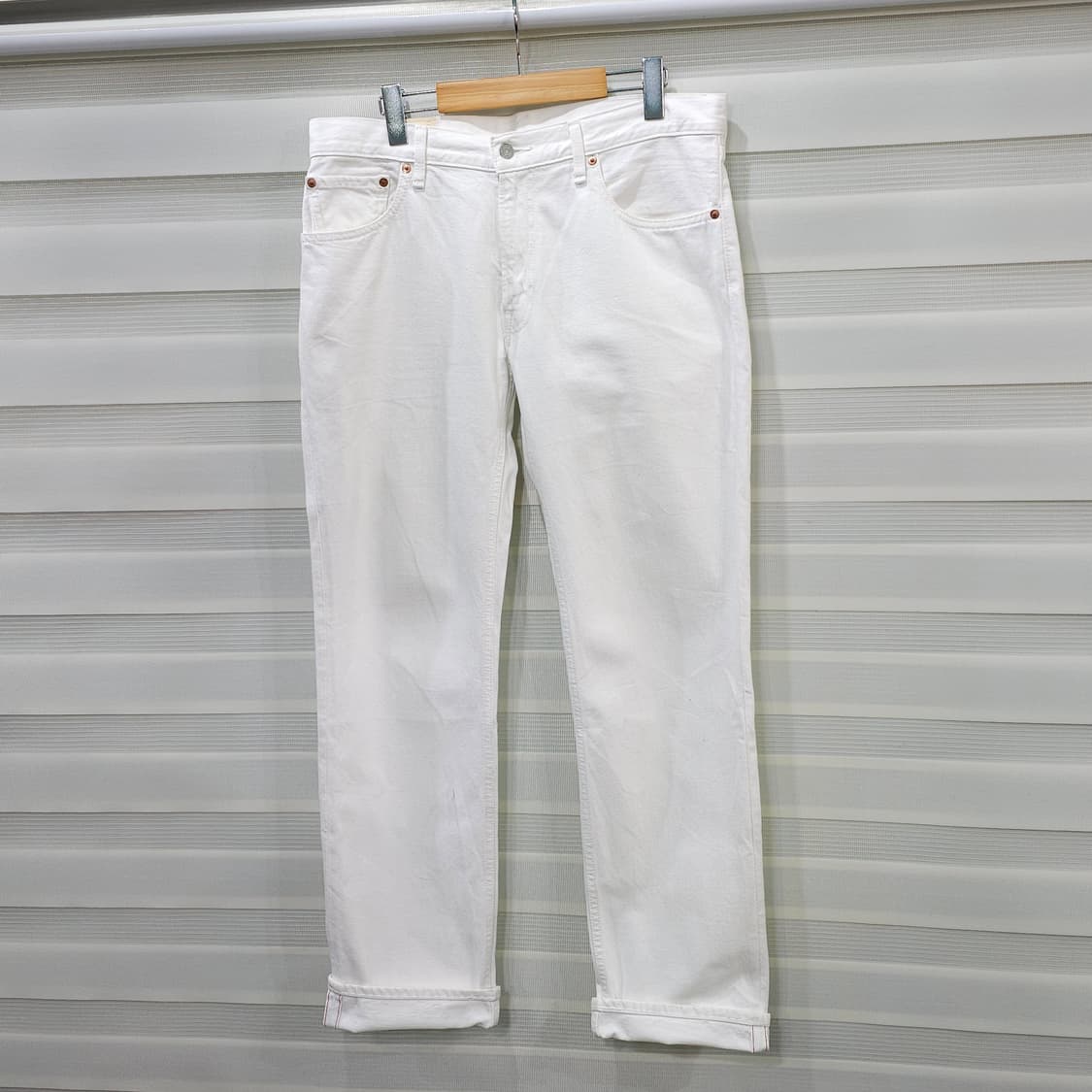 빈티지 리바이스 502 화이트 셀비지 데님팬츠- 34 상품이미지1