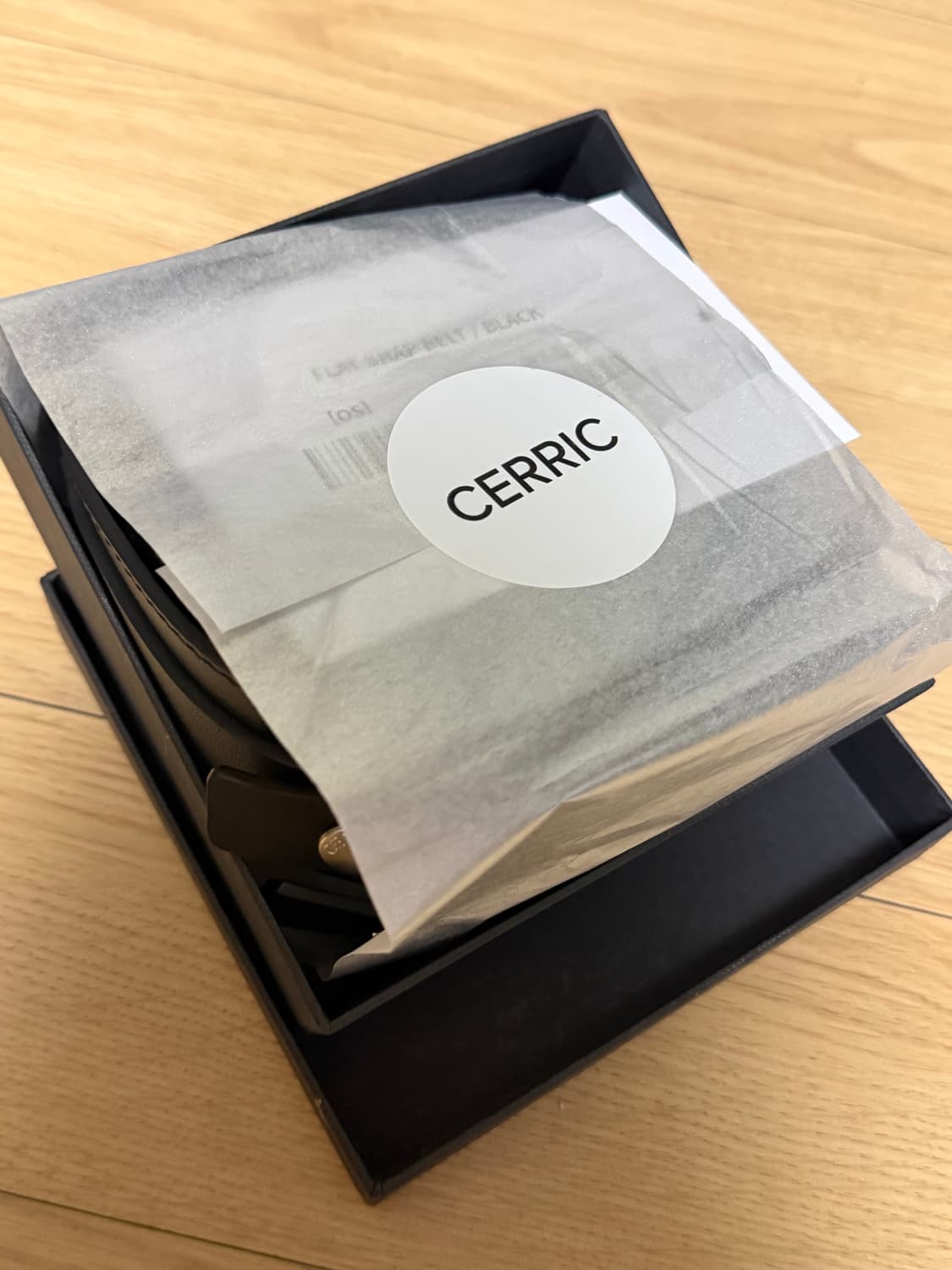 세릭 FLAT SNAP BELT 벨트 (블랙) 상품이미지2