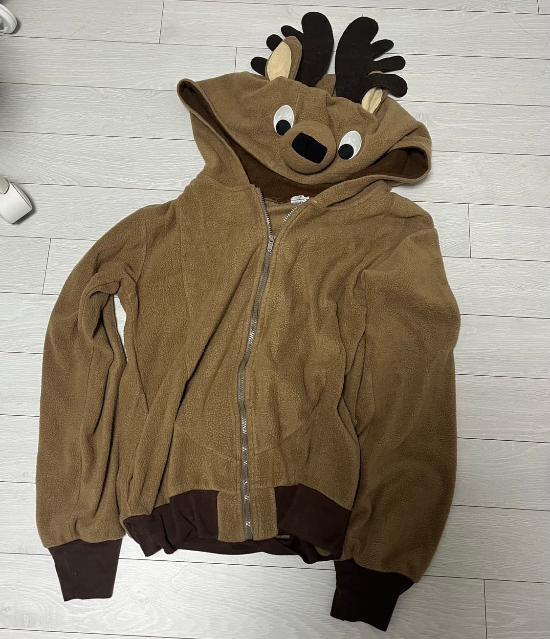 루돌프 사슴 후드집업 동물 후드티 집업 크리스마스 코스프레 코스튬 빈티지 상품이미지1