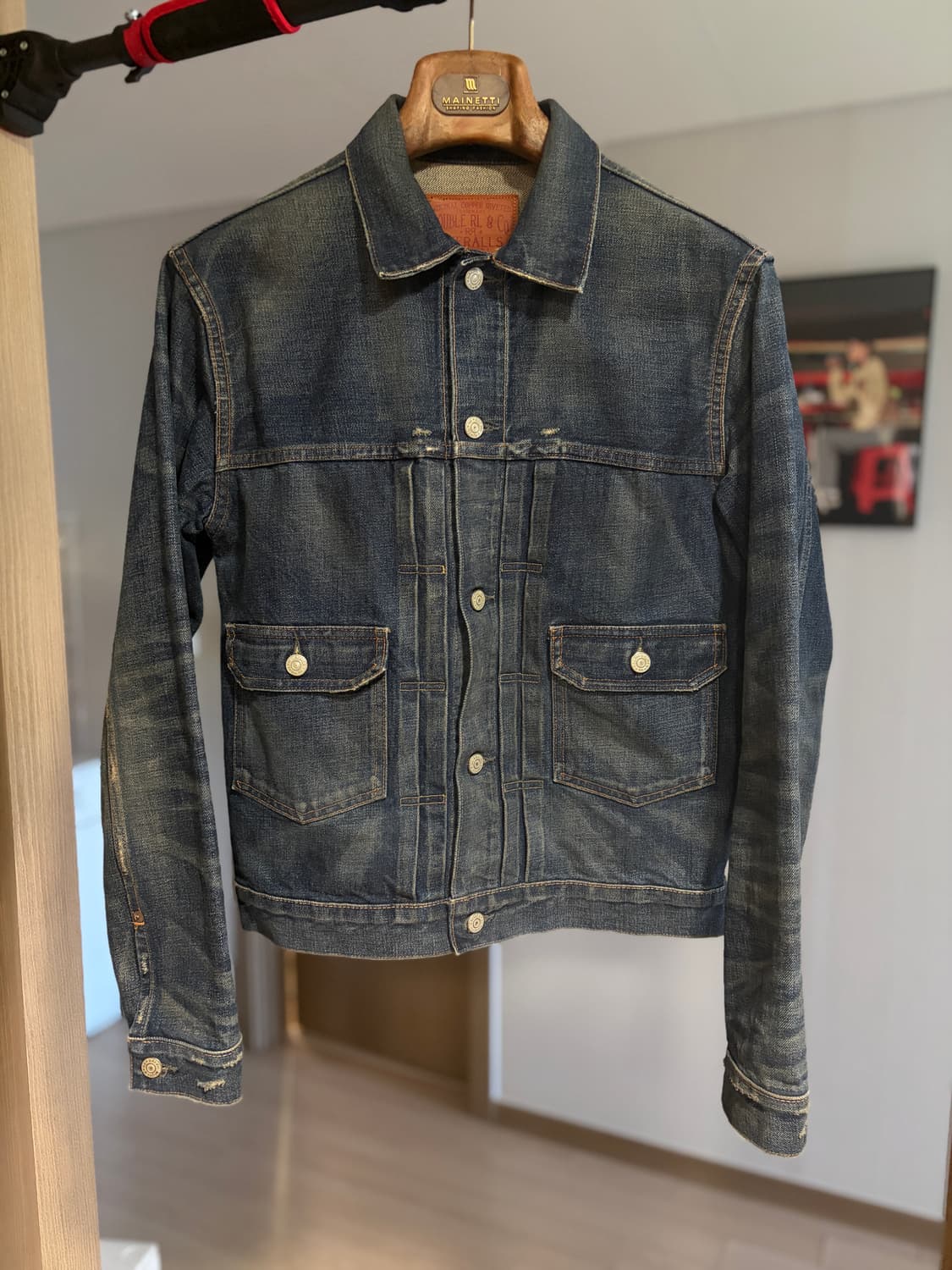 (S, 100) RRL 웨스트뷰 2세대 데님 자켓 청자켓 더블알엘  상품이미지1
