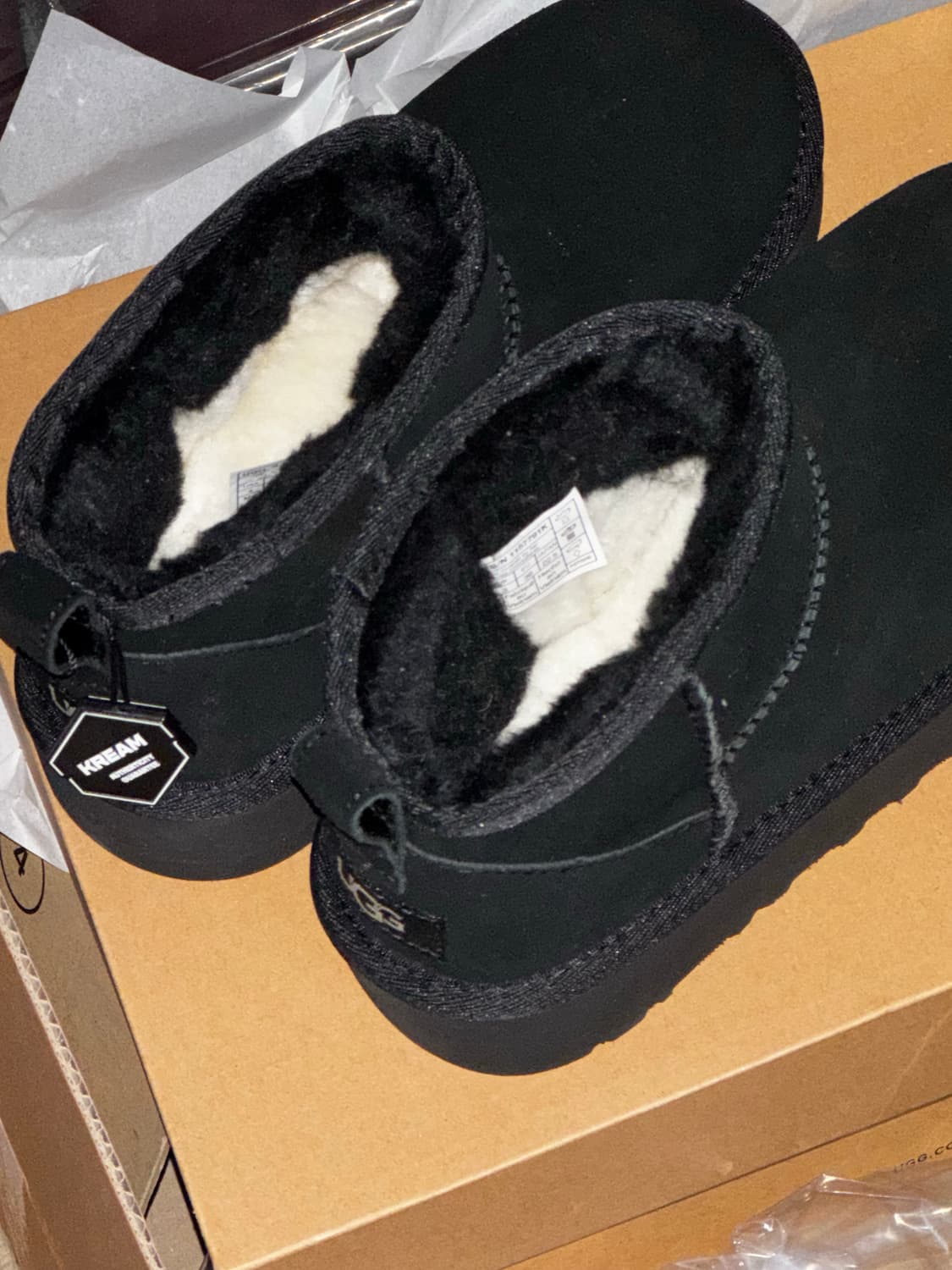 미국 어그 클래식 울트라 미니 플랫폼 블랙 US4 220-225 상품이미지2