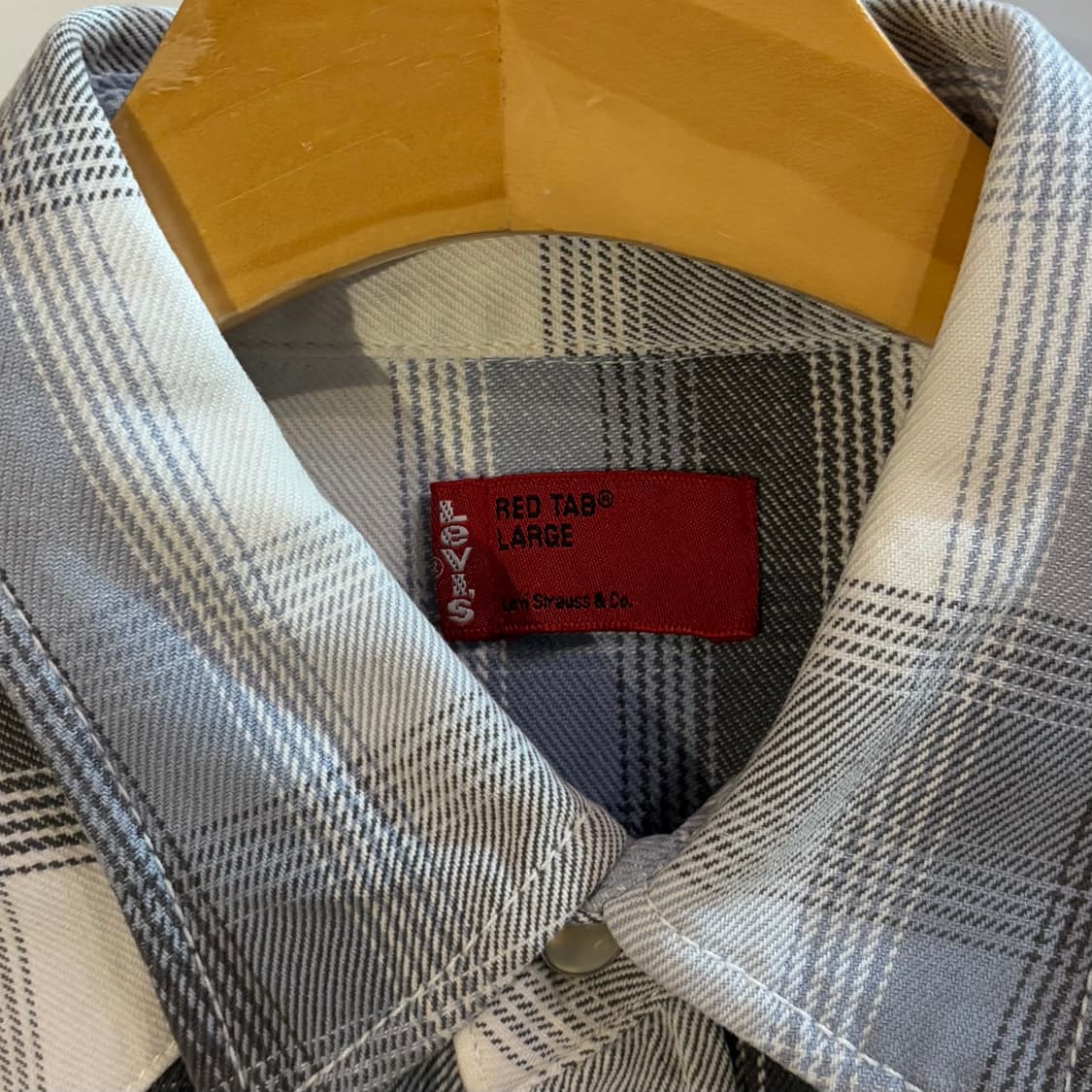리바이스 레드탭 투포켓 체크셔츠 L 상품이미지4