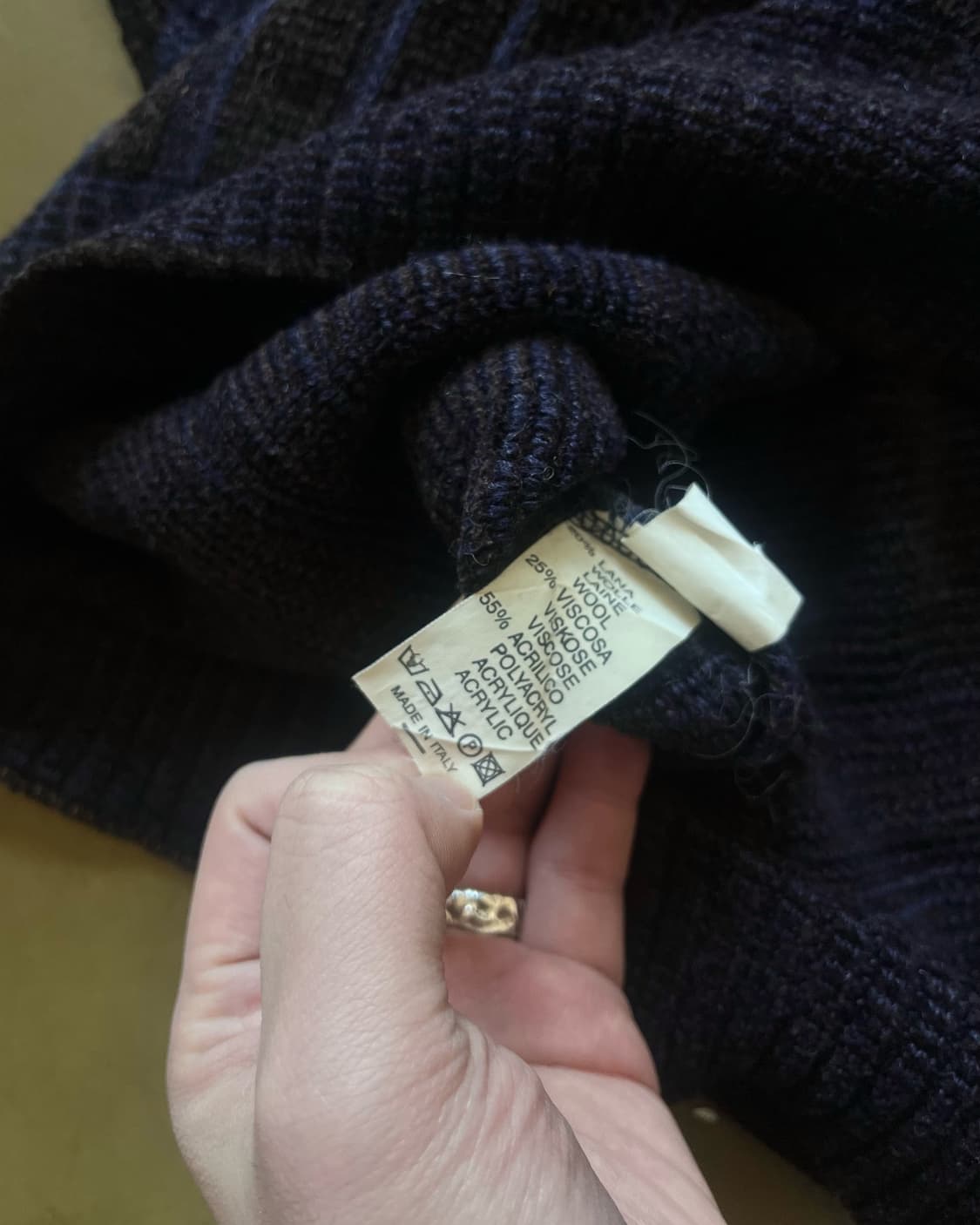 1980-90s Campass Card Italian Big Knit 상품이미지7