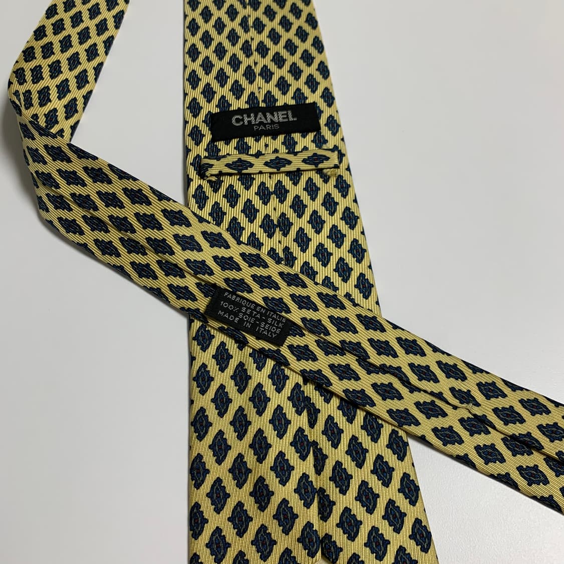 샤넬(CHANEL) 클래식 명품넥타이 100실크 A+등급 8.3cm 상품이미지7