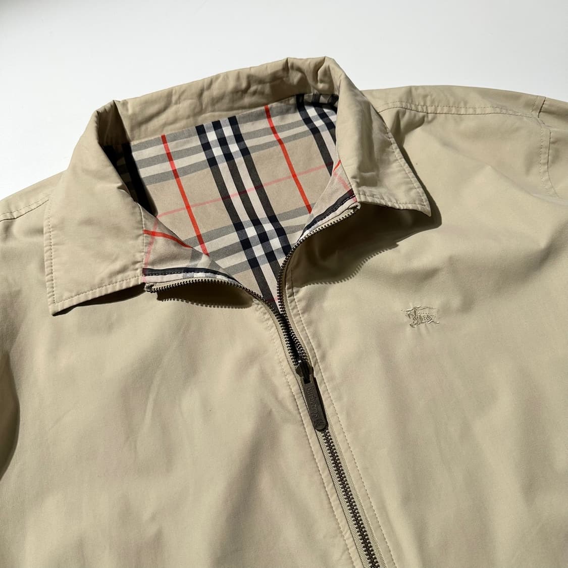 버버리 리버시블 노바체크 블루종 자켓 상품이미지6