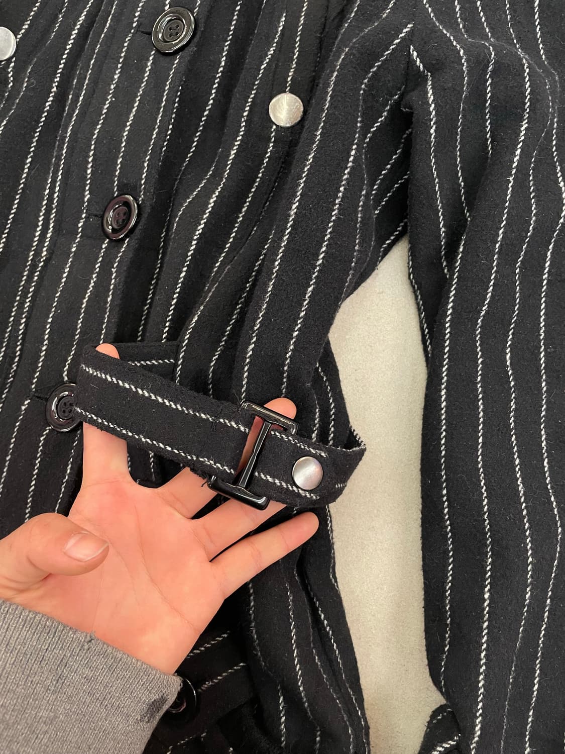 스트라이프 집업 후드자켓 상품이미지4