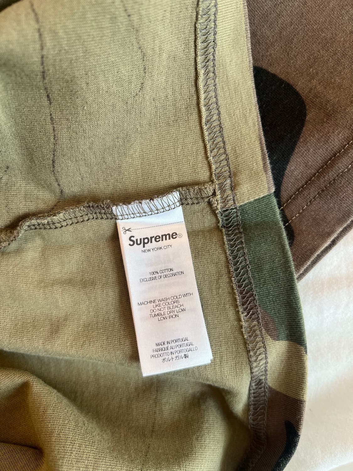 [크롭] 슈프림 스몰 박스로고 카모 티셔츠 25SS - M 상품이미지6