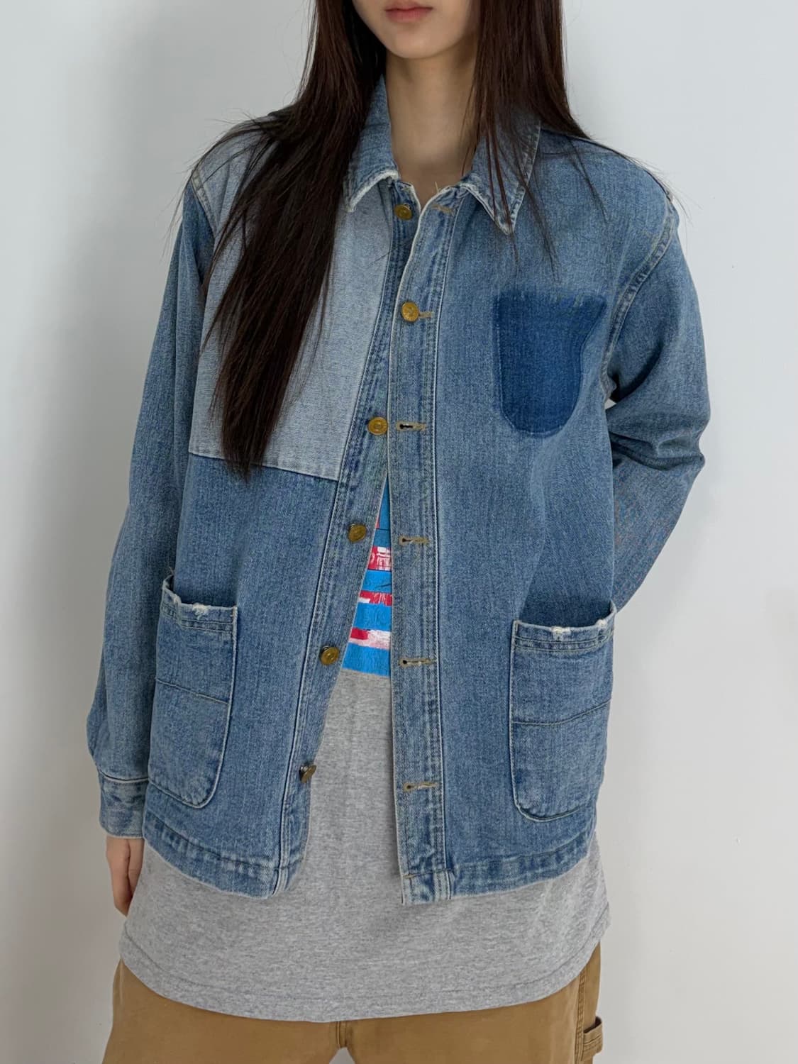 빈티지 데님 자켓 상품이미지4