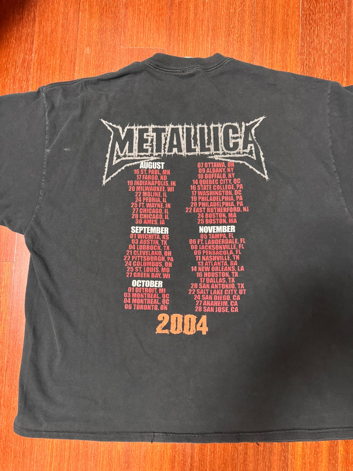 [XXL] 04 Metallica St. Anger 투어 밴드티 상품이미지2