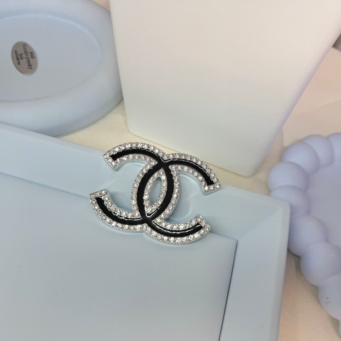 샤넬 브로치 블랙파베 빈티지 펜던트 상품이미지2