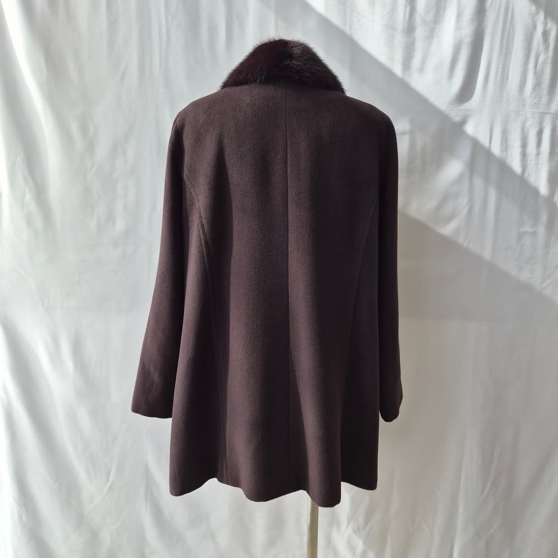 IMAGINA 앙고라 울 밍크카라 하프코트 상품이미지3