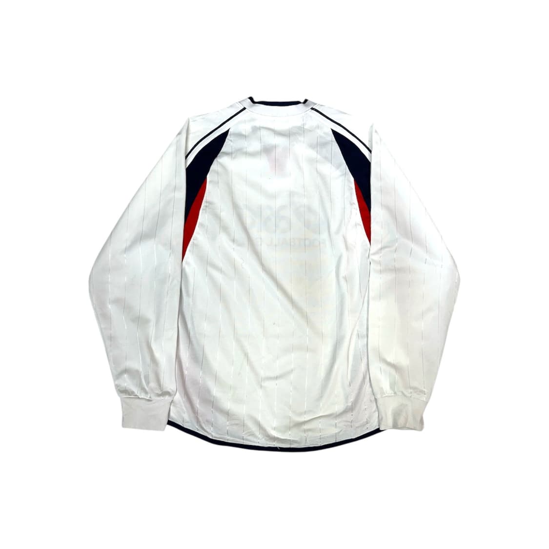 아식스 화이트 일본판 축구 빅 로고 웜업 슬리브 맨투맨  상품이미지6