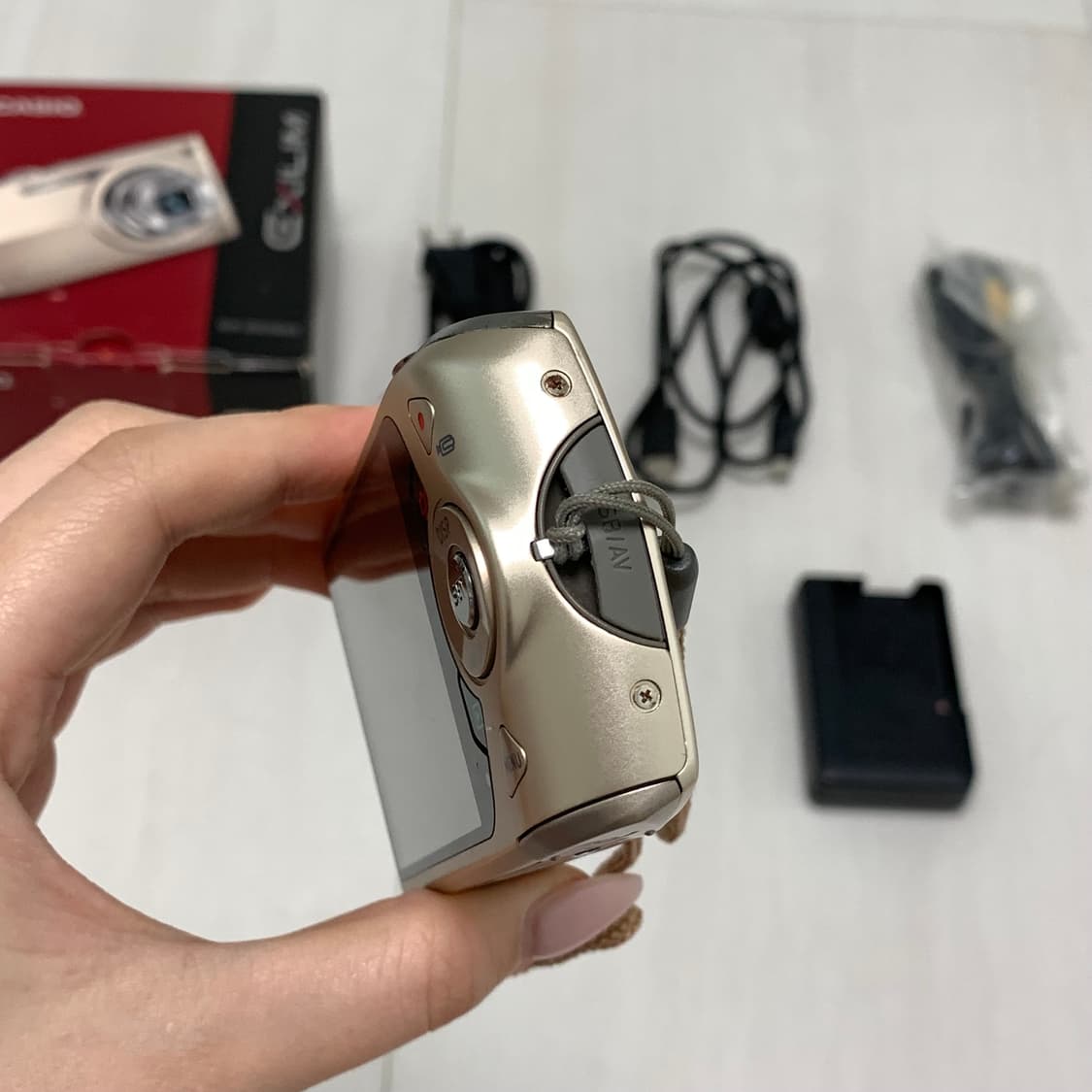 [풀박 재입고] casio ex-z2300 아일릿 모카 디카 카메라 상품이미지5