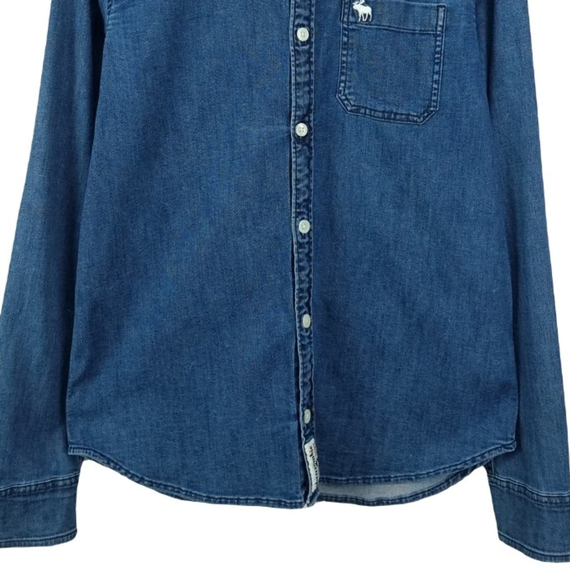 [아베크롬비] 로고 자수 포켓 데님 셔츠 M19768 상품이미지5