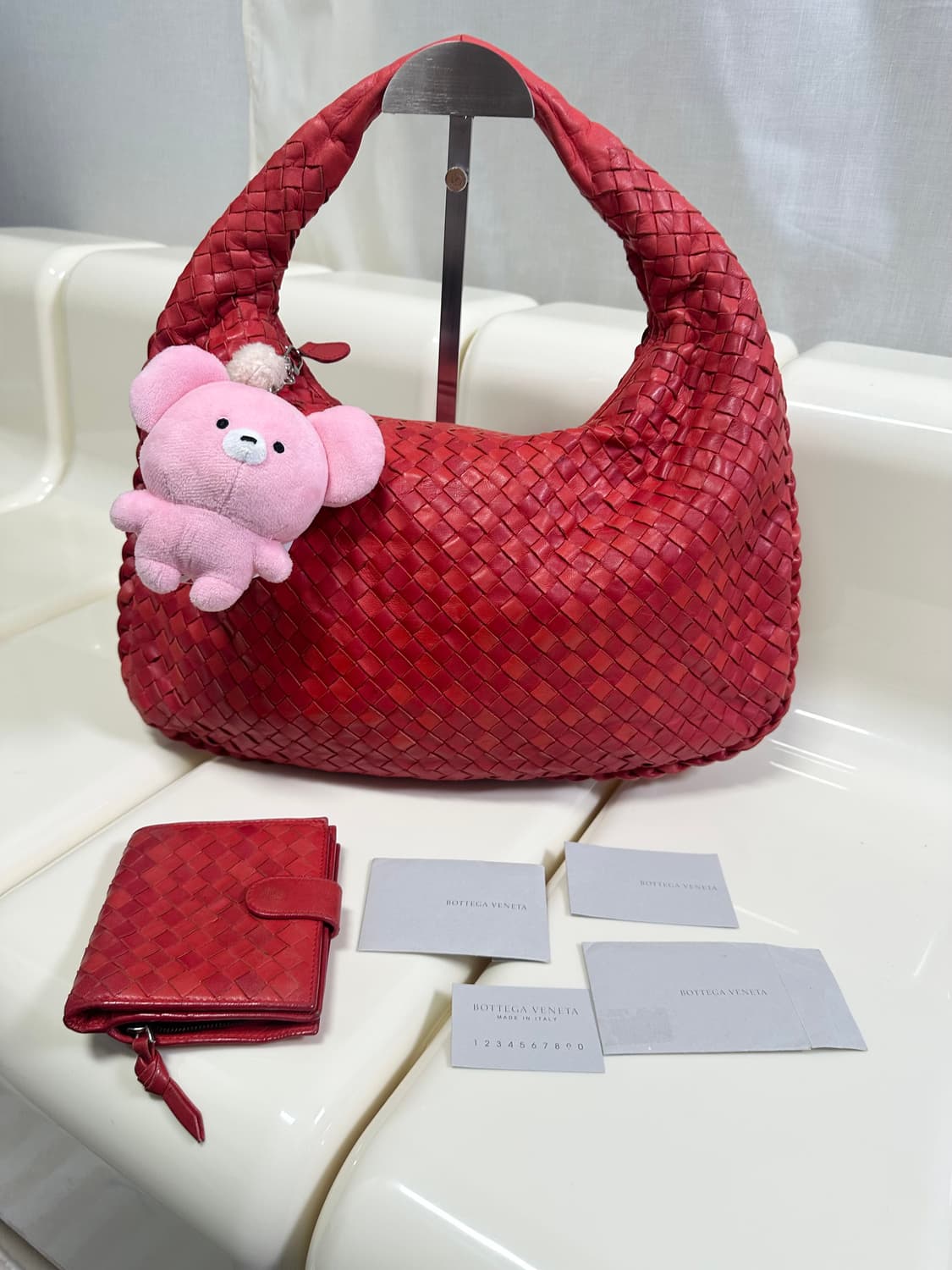 [A 정품] 보테가베네타 호보백 스몰 호보백 레드 상품이미지2