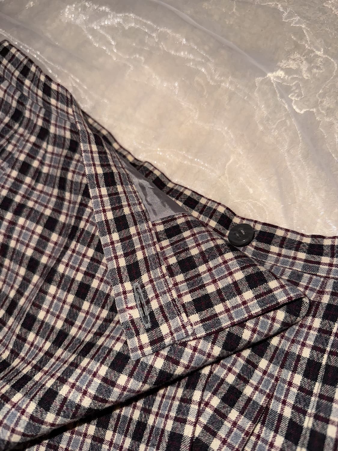 Tartan Buttoned Wrap Skirt 0138 상품이미지5