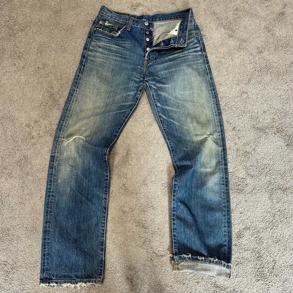 리바이스501 오리지널 페이딩 데님 팬츠(29) 상품이미지3