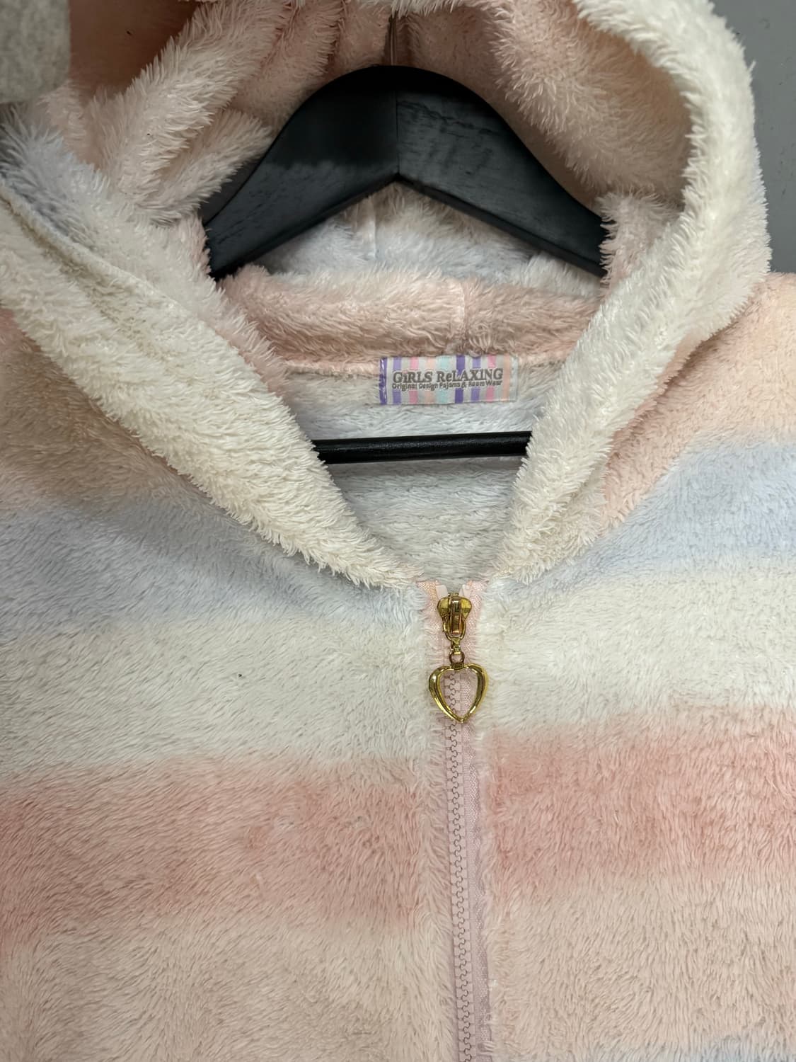 rabbit ear point stripe hood zip-up 상품이미지8