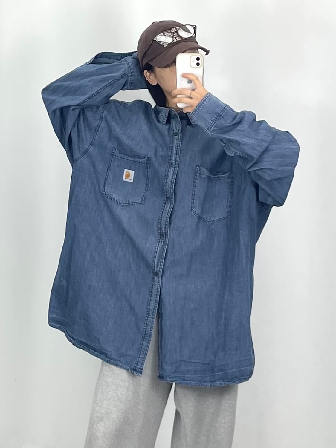 [4XL]칼하트 데님 셔츠 CK9805 상품이미지2