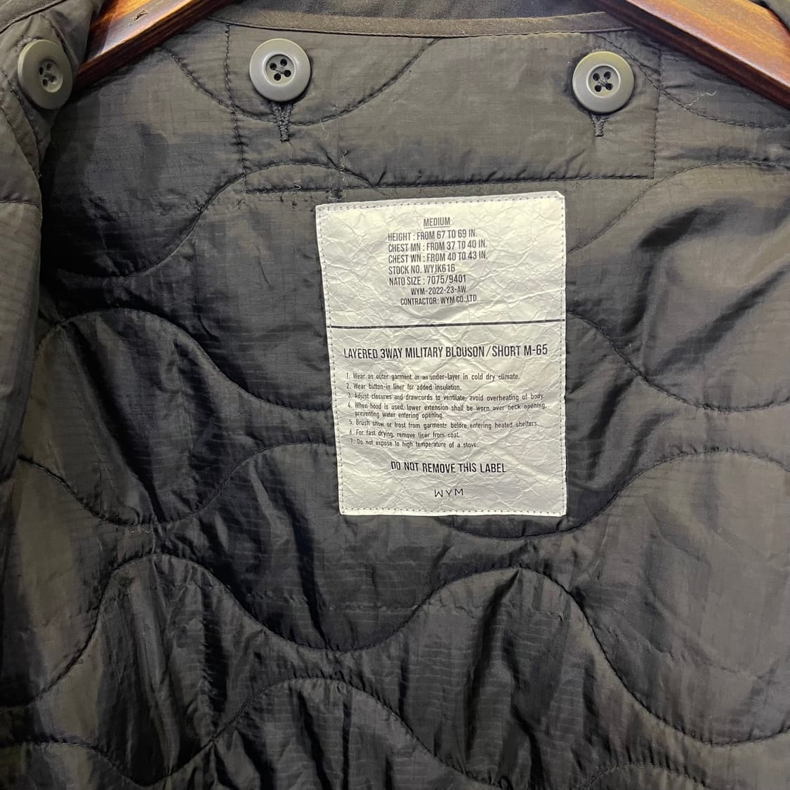 WYM LIDNM LAYERED 3WAY MILITARY  상품이미지5