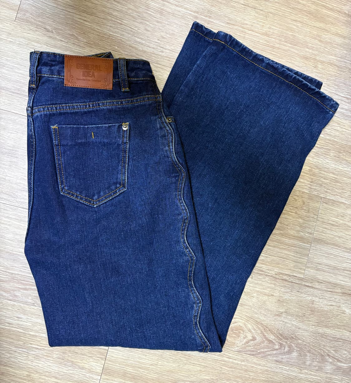 제너럴아이디어 여자 진청 데님팬츠 S 상품이미지4