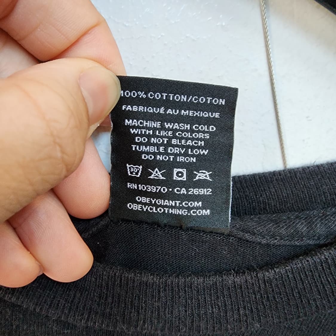 OBEY 반팔티 블랙 상품이미지6