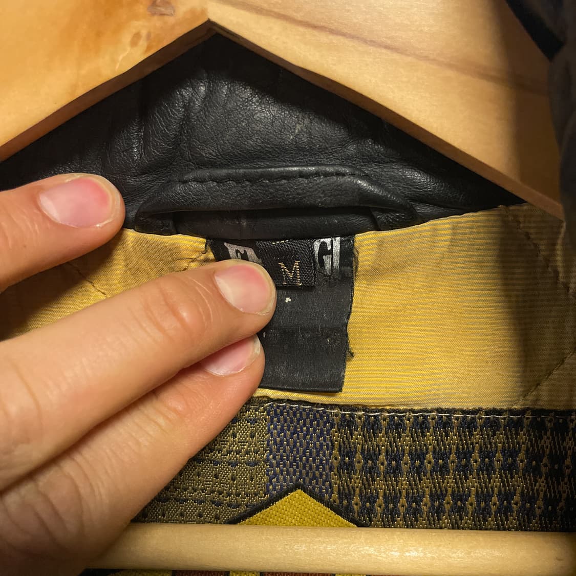 90~00s 빈티지 하이넥 바이커 레더 베스트 상품이미지4