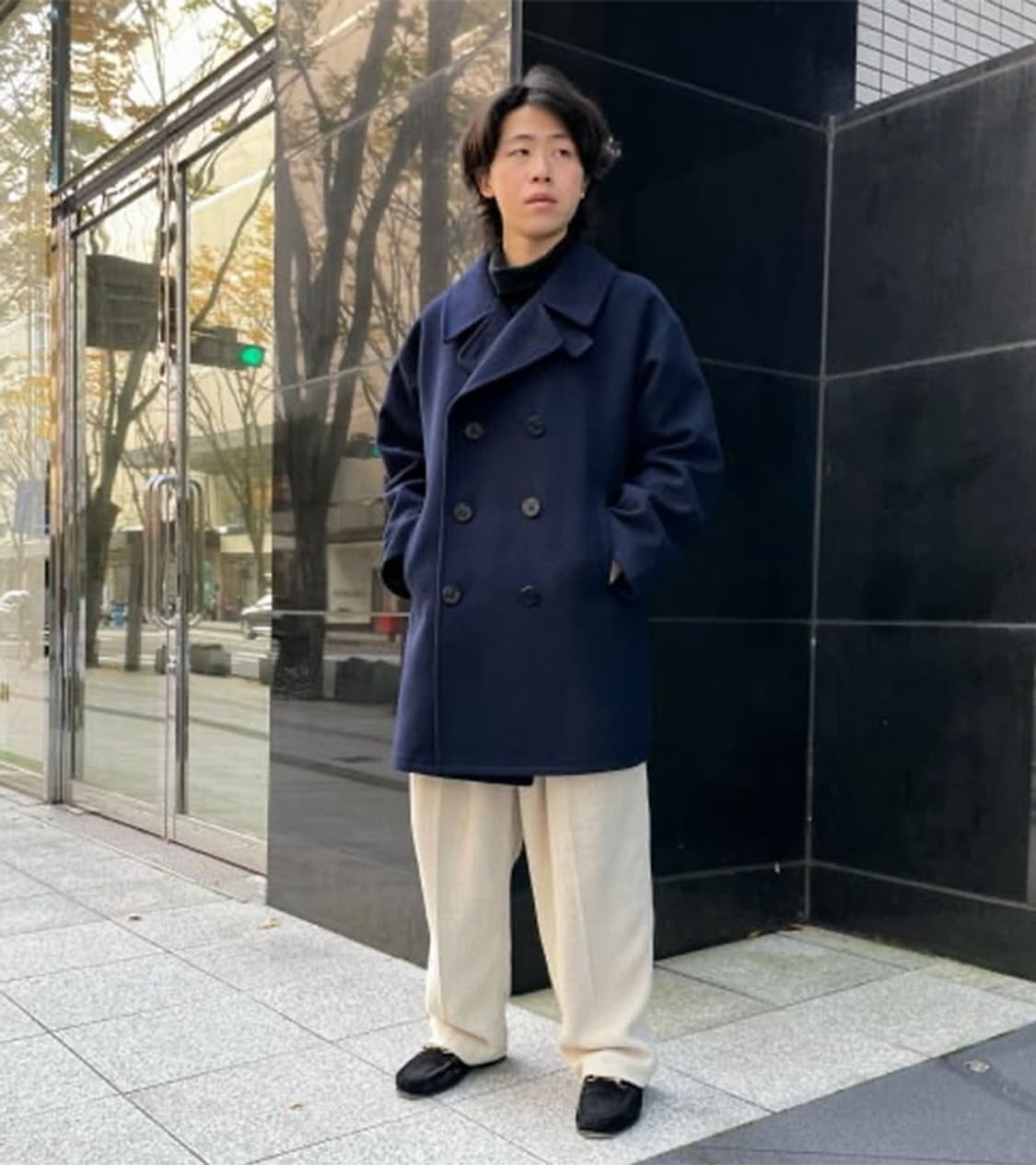 BEAMS - FLEECE EASY PEA COAT 상품이미지4
