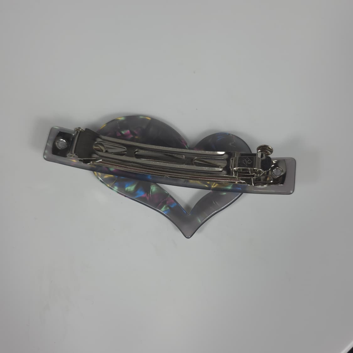 [새상품] 하트 레진 헤어핀 헤어핀 자개 마블 대리석 상품이미지3