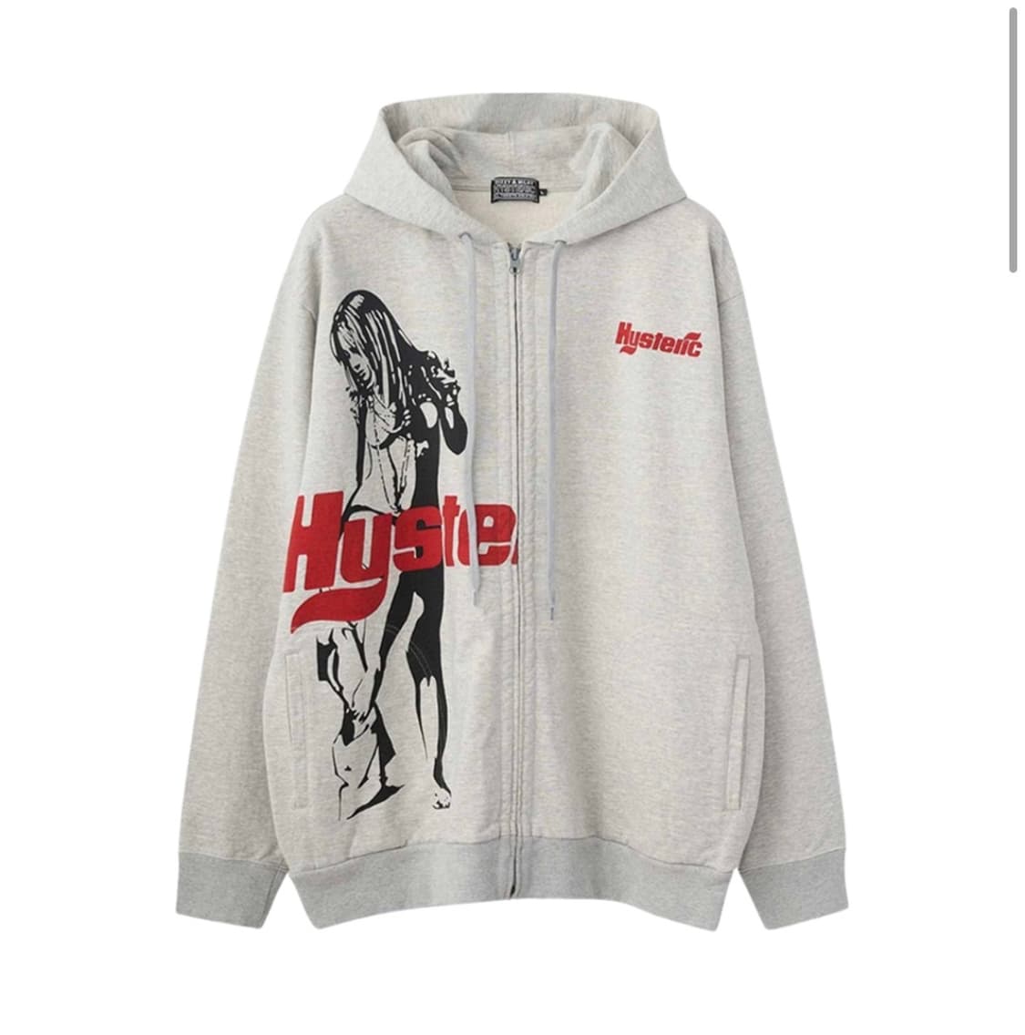 히스테릭 글래머 히스테릭 타임즈 후드 탑 그레이 상품이미지1