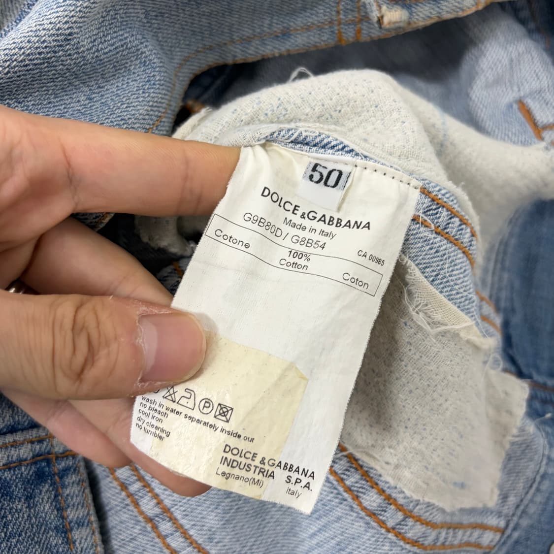 돌체앤가바나 컬렉션 데미지 데님 자켓 상품이미지7