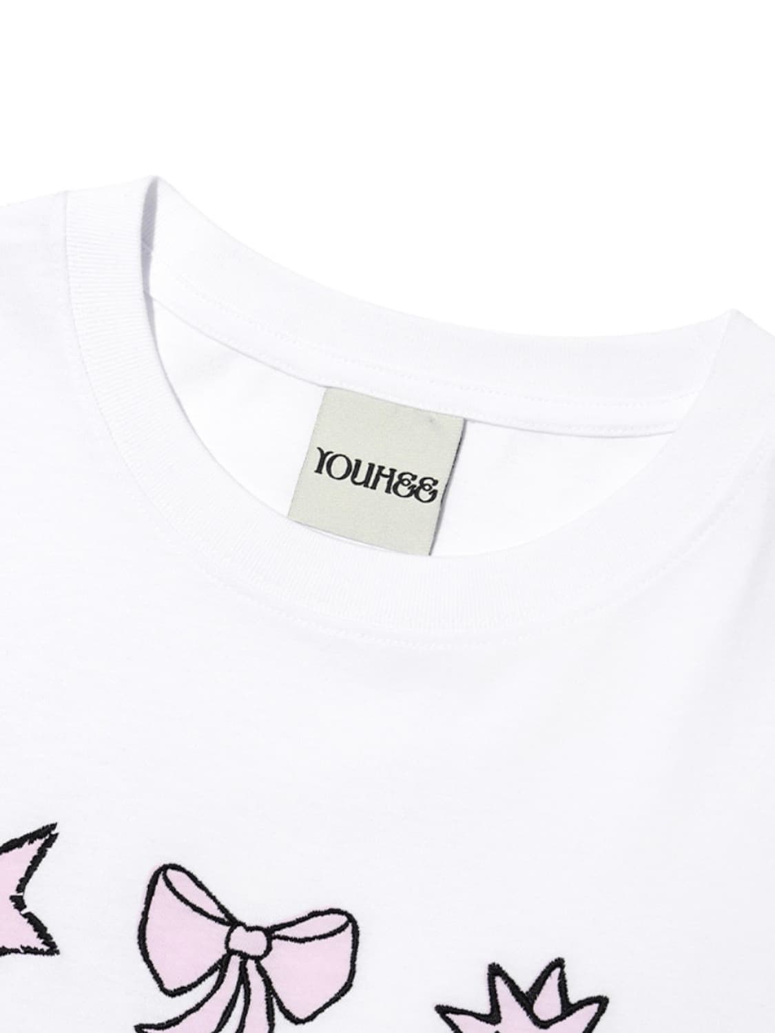 유히 스타그래픽 반팔 티셔츠 화이트 상품이미지5