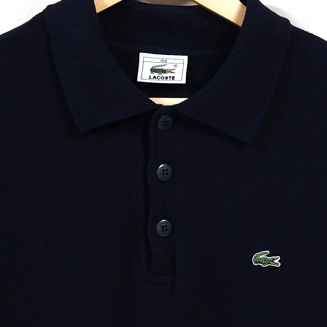 105)LACOSTE 라코스테 카라 니트 네이비 상품이미지2