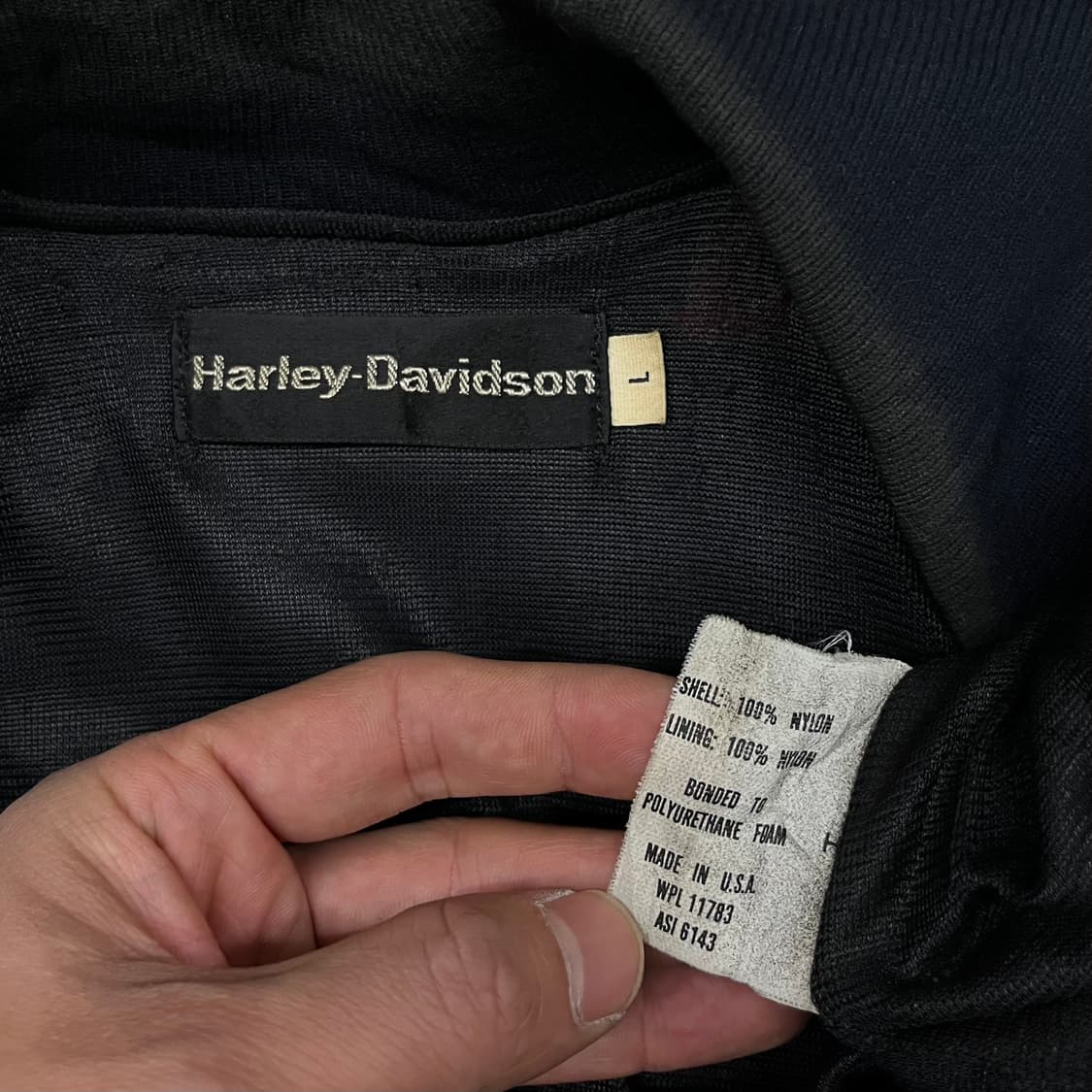 80s 할리데이비슨 나일론 바시티 (105)  상품이미지4