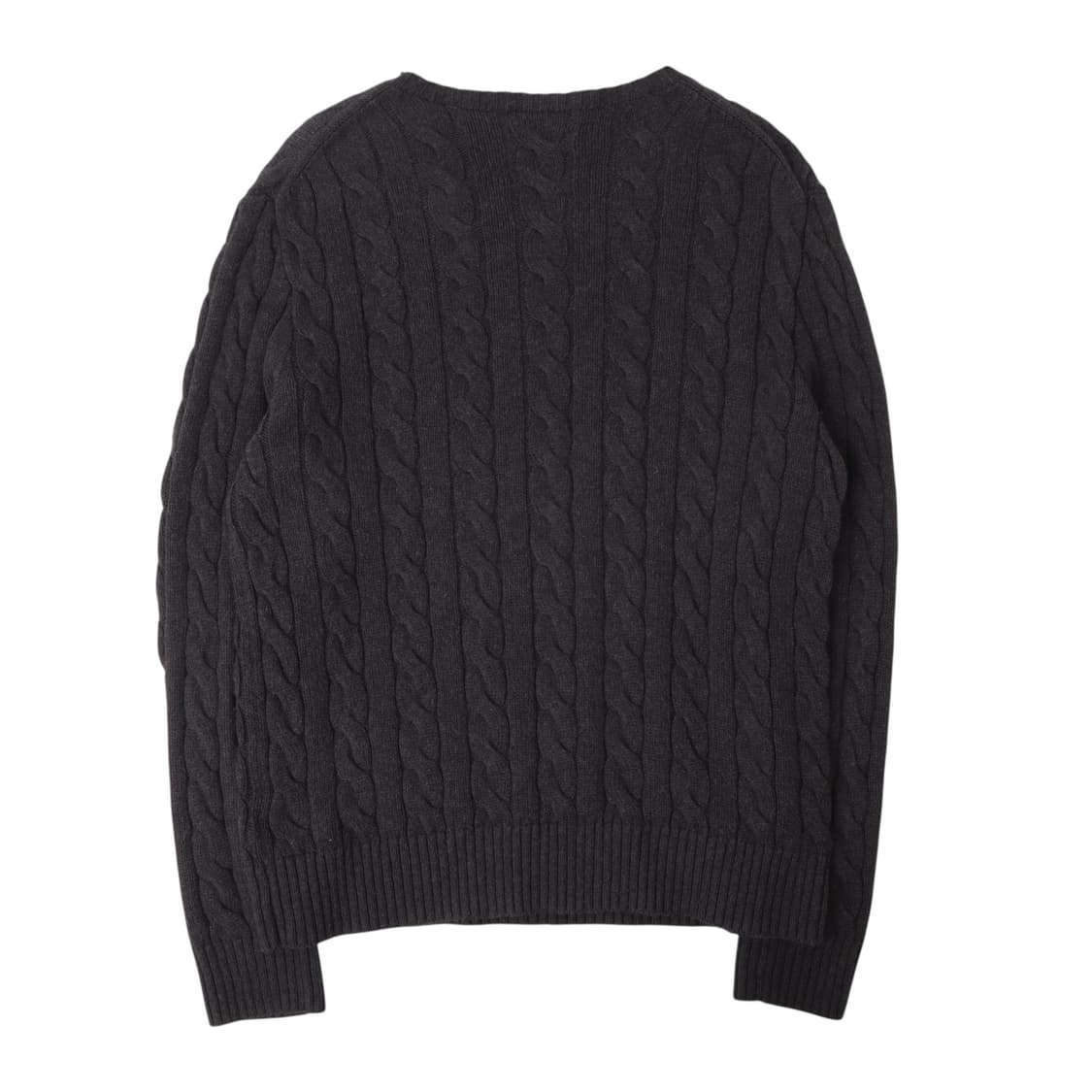 폴로 랄프로렌 QR 챠콜 베이직포니 케이블 니트 상품이미지5