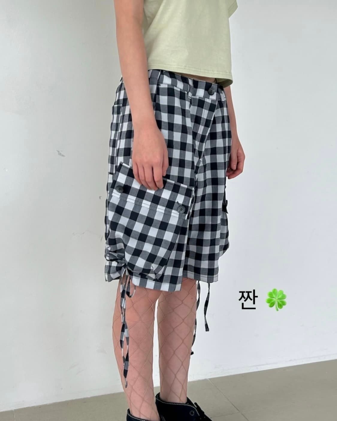샵페어리 체크 워머 팬츠 상품이미지3