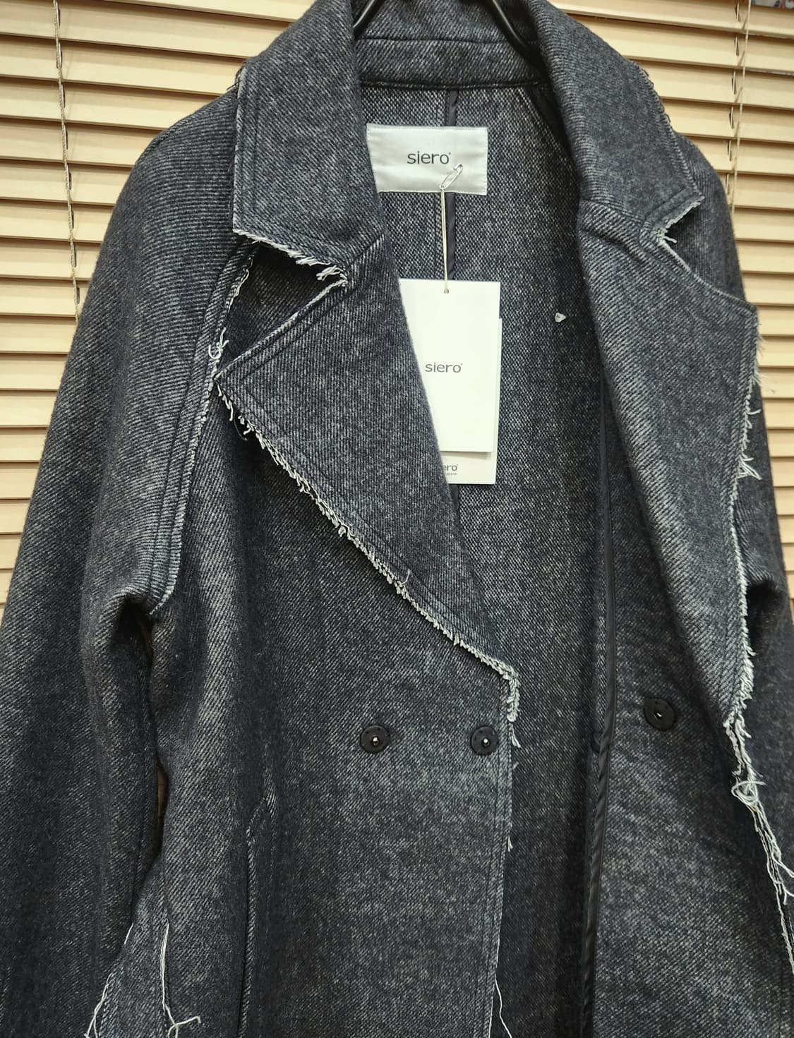 siero 시에로 데끼 컷 울코트 새상품 상품이미지2