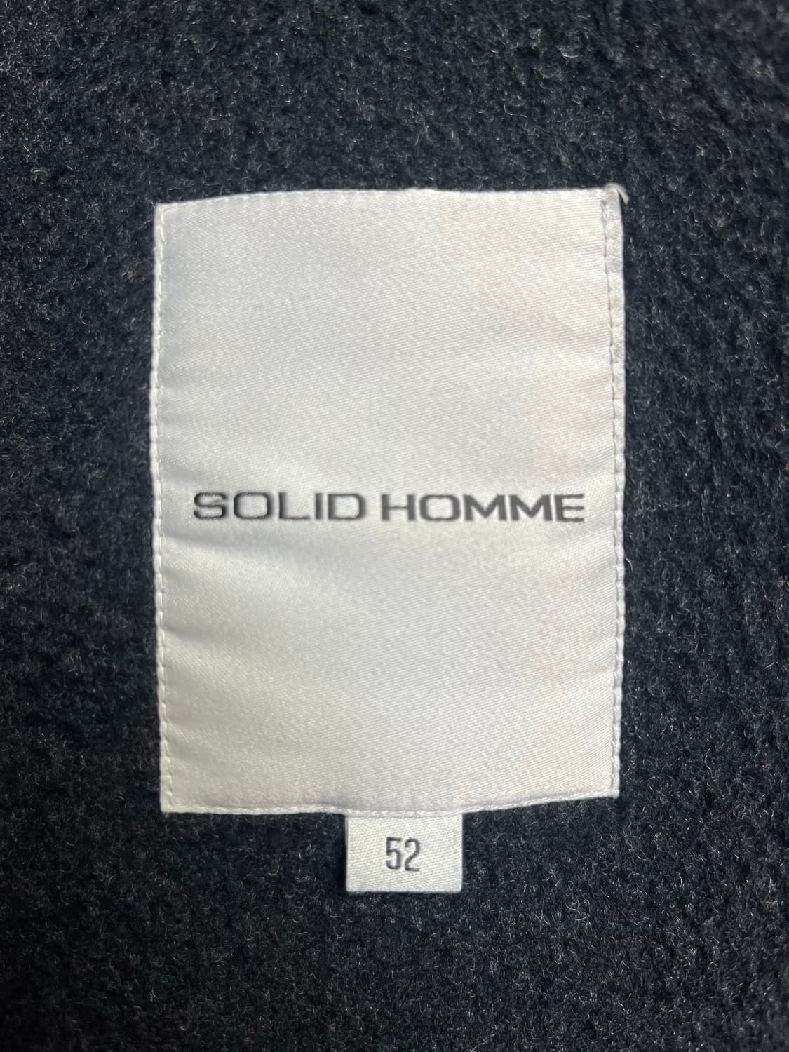 솔리드옴므 그레이 캐시미어 핸드메이드 코트 52사이즈 상품이미지5